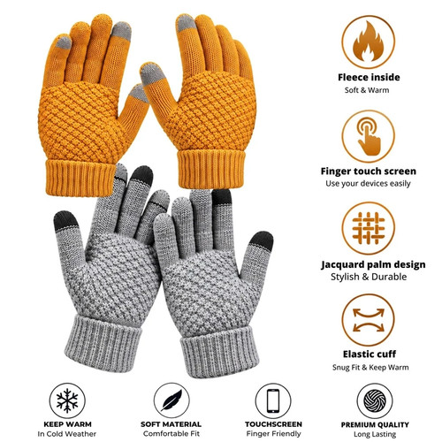 Women men warm winter - men, touch