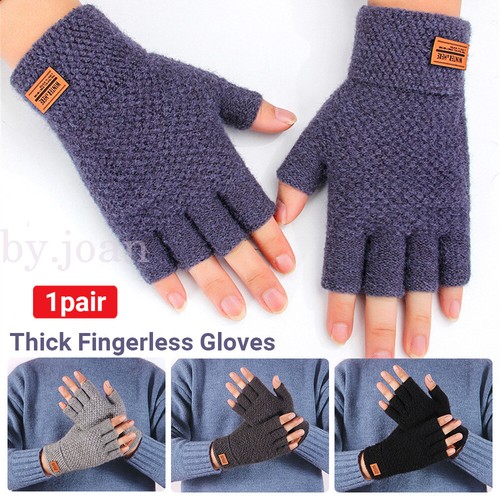 Thermal fingerless gloves - gloves, mens