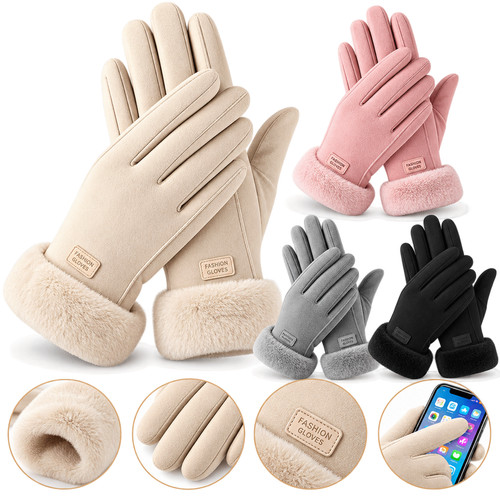Warm touchscreen gloves - gloves, womens
