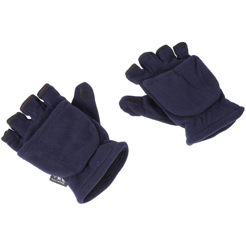 Blue fleece half - blue, gloves