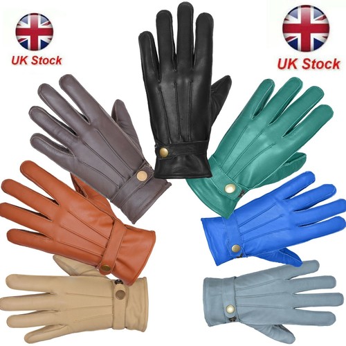 Leather gloves soft feel